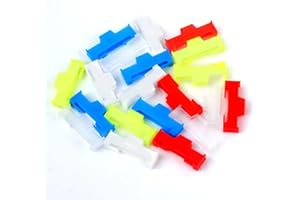 skrnrhrery Servo Cable Clip Lock, 20pcs Servo Extension Cable Safety Connector Clips Lead Wire Lock, for Rc Servo Expansion Cable Or Servo Y Adapter Cable, Jr Servo Cable Kit. (Mixed Color)…