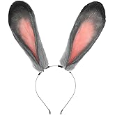 Faylay Women Cosplay Bunny Ears Rabbit Headband Animal Ears Furry Bunny Ears Party Accessories