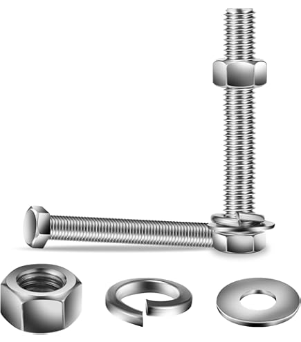 EEEEE Kit Surtido De Pernos Con Brida Hexagonal Métrica, Juego De 96