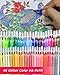ColorIt 48 Gel Pen Ink Refills for Glitter, Metallic, and Neon - Color Coded for Easy Replacement (Glitter) - Pen Refills
