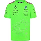 Mercedes AMG Petronas F1 Men's 2024 Team Set Up Tshirt - Green - Size: XS