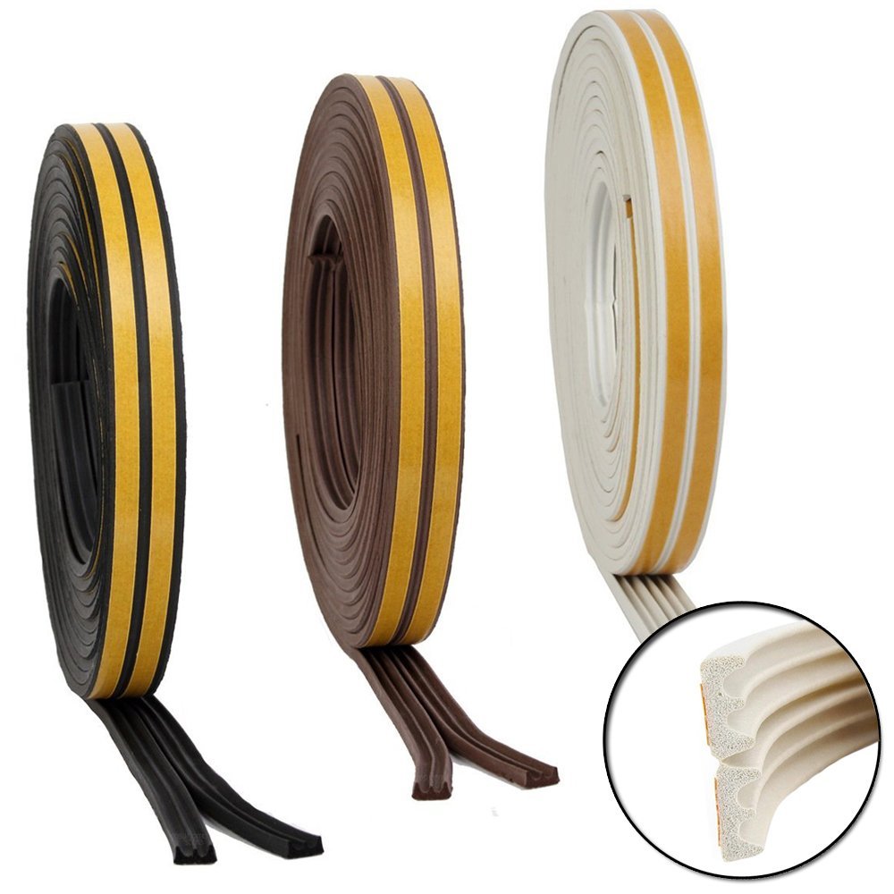 Easyfix EPDM Black Rubber EStrip Draught Excluder Amazon.co.uk DIY
