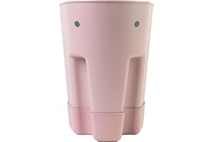 Shnuggle Ellie Bath Toy Storage Scoop | Baby & Toddler Bath Toy Drying Caddy with Drip Tray - Blush