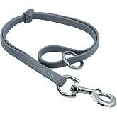 GROOMER ESSENTIALS Waterproof Grooming Loop - Grey | Waterproof vinyl repels water and fur and resists mold, and the metal ring clips to grooming arms for extra control.