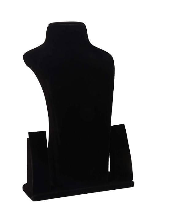 Buy Bandhan Velvet Dummy Jewellery Display Stand (16 inch Black) Online