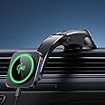 ESR for Qi2 15W MagSafe Car Mount Charger, Qi2-Certified MagSafe Car Charger, Dashboard Magnetic Wireless Car Charger Mount, for iPhone 16/15/14/13/12, Galaxy S25, Fast Charging, Car Accessories,Black