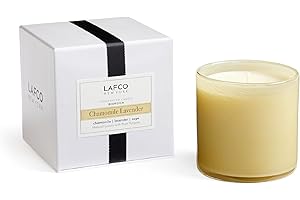 LAFCO New York Signature Candle - 90-Hour Burn Time - Reusable, Hand Blown Glass Vessel - Made in The USA