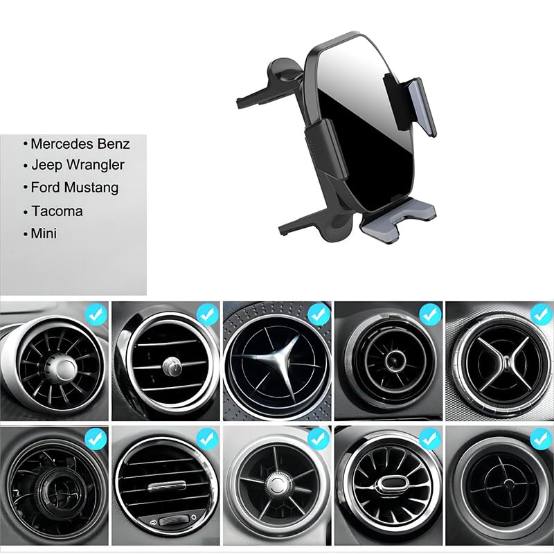 ICAILIN Car Phone Holder for Mercedes-Benz A/B/C/E/S Class, Mini Countryman/Cabrio, Ford Mustang, Suzuki Swift Vitara, Citroen berlingo Fiat 500 Renault Alaskan