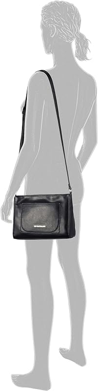 bags Emilie Sac à bandoulière pour femme, Noir, 29 x 9,5 x 20