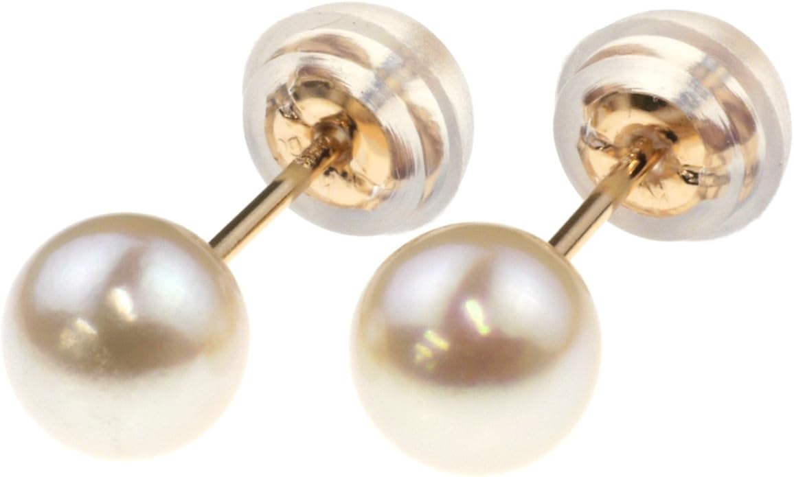 Amazon Nadi K18pg 5 0 5 5mm アコヤ パール ピアス 本真珠 18金 ピンク ゴールド ネックレス 通販