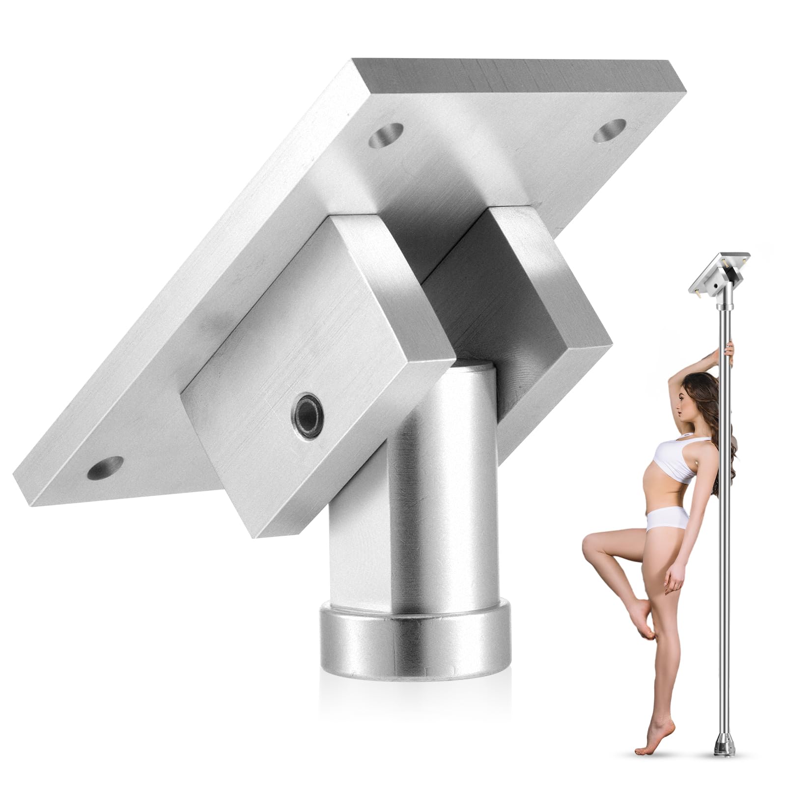 Photo 1 of Universal Pole Dance Fixed Plate for Slanted Ceilings Top Plate Pole Dance Accessory for Home More Safety and Stability