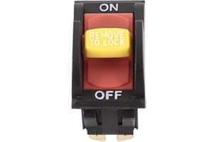 SW7B Switch Replacement, On-Off Rocker Switch for Table Saw Drill Press Power Tools, Compatible with 11-900 11-950 11-980 11-