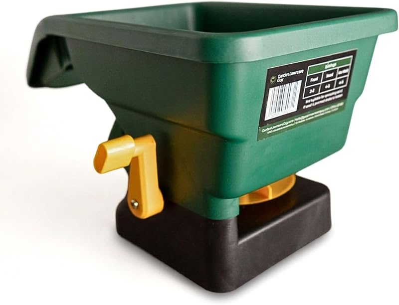 Garden Lawncare Guy Hand Held Rotary Spreader 2L for Grass Seed & Fertiliser