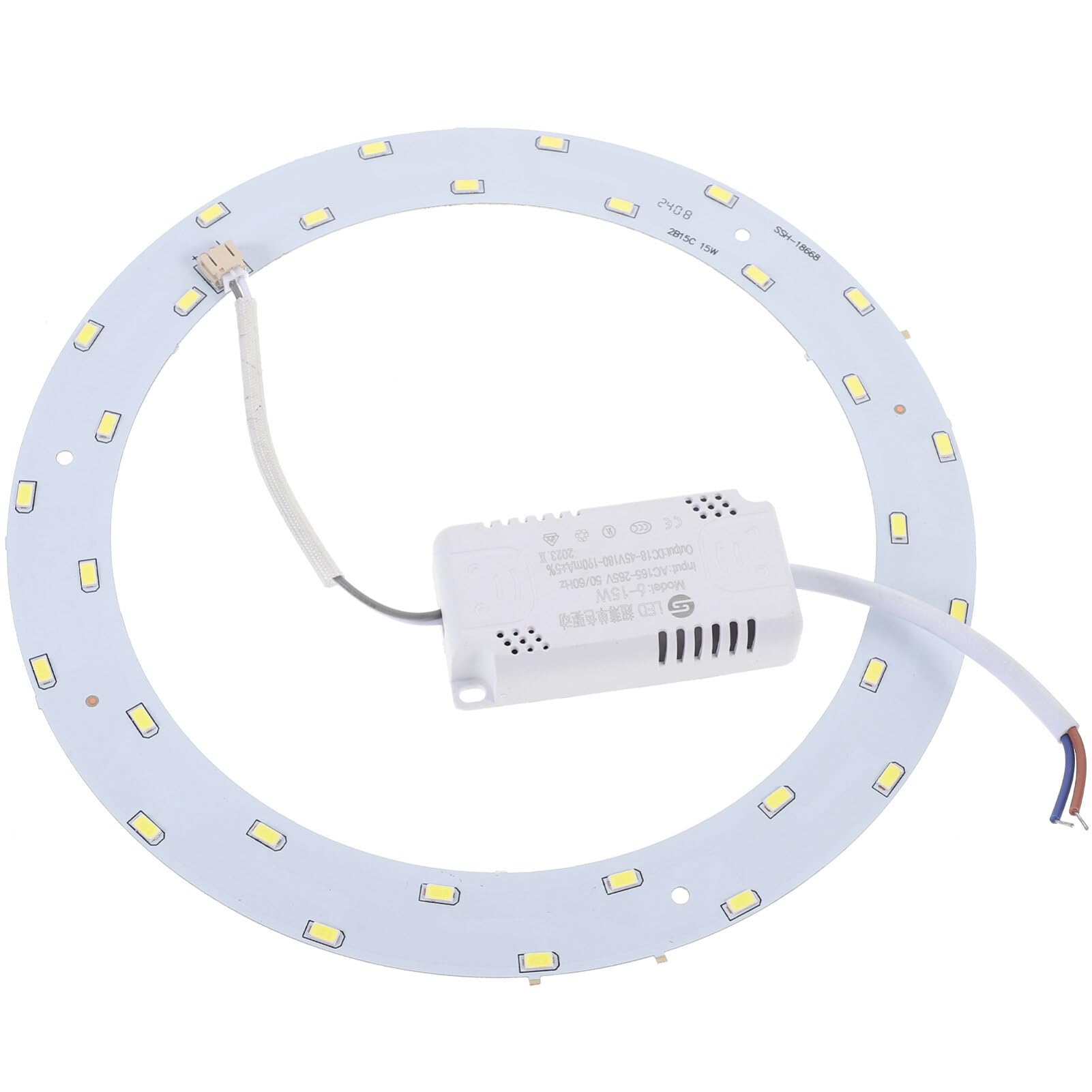 Uonlytech SMD 5730 30-Led Magnetic Circular Led Ceiling Light Panel with Lamp Cover for Indoor Office and Home Lighting Pure White 7.87In