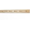 Solid Maple Shaker Peg Rack - 41 Inches, 7 Pegs, Handcrafted In USA For Entryway & Closet Organization