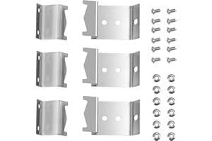 Kalomo Grill Heat Plates Shield Flame Shield Brackets, Burner Hanger Brackets BBQ Gas Grill Replacement Parts Accessories with Screws for Chargriller 5050 Duo, 3001, 3008, 5050, 5072, 5650