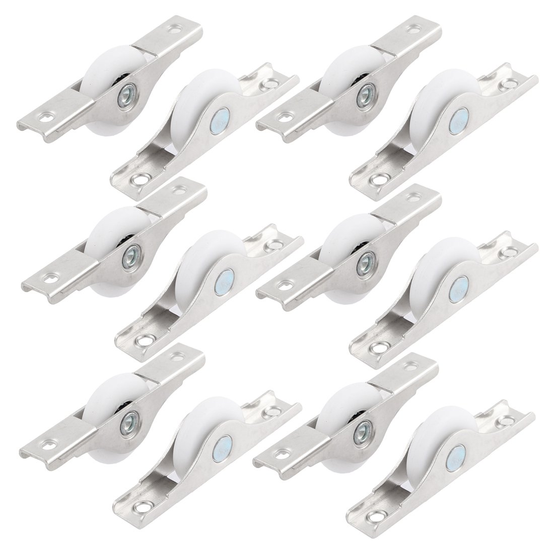 Sourcingmap 25mm Dia Nylon Wheel Cabinet Sliding Door Window Roller Pulley 12 Pcs