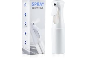 HPPFFY Continuous Spray Bottle for Hair, 1Pack Whole White 6.8oz Mister Spray Bottle, Hair Spray Bottles for Hairstyling, Cleaning, Plants, Pets, Salons & More