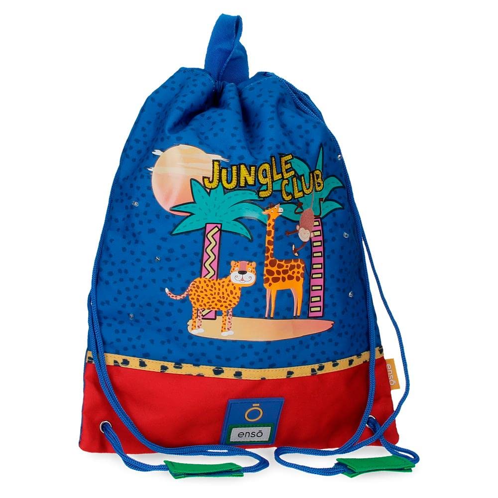 Enso Jungle Club, Colourful, Drawstring bag