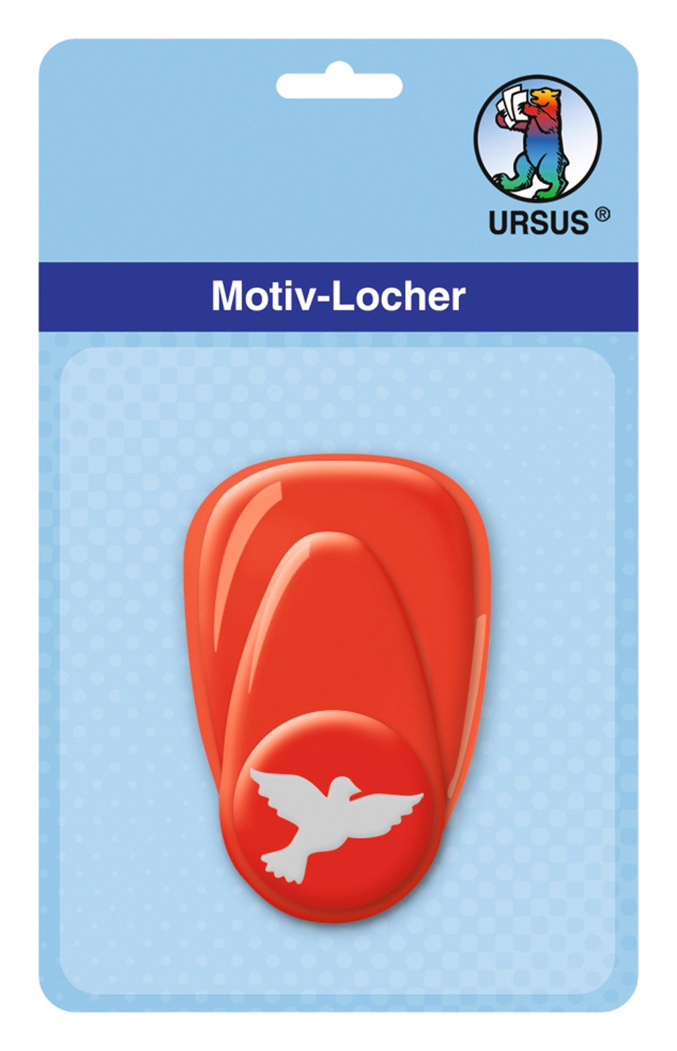 Ursus 19470017 Hole Punch Dove Small 16 mm Red