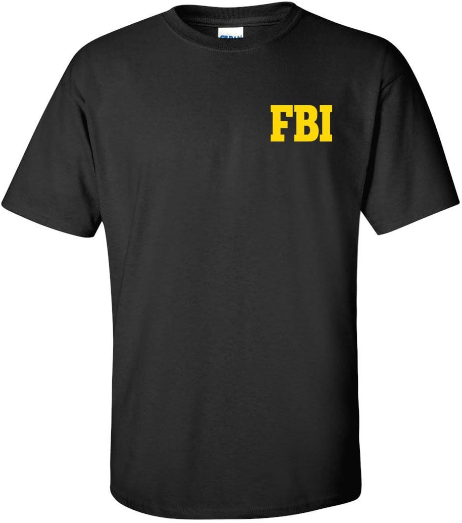 All Things Apparel FBI Federal Bureau of Investigation Front & Back Men's T-Shirt