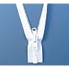 YKK-10-Boat-Top-Zipper-White-24-Inch-Seperating-Double-Metal-Tab-Slider