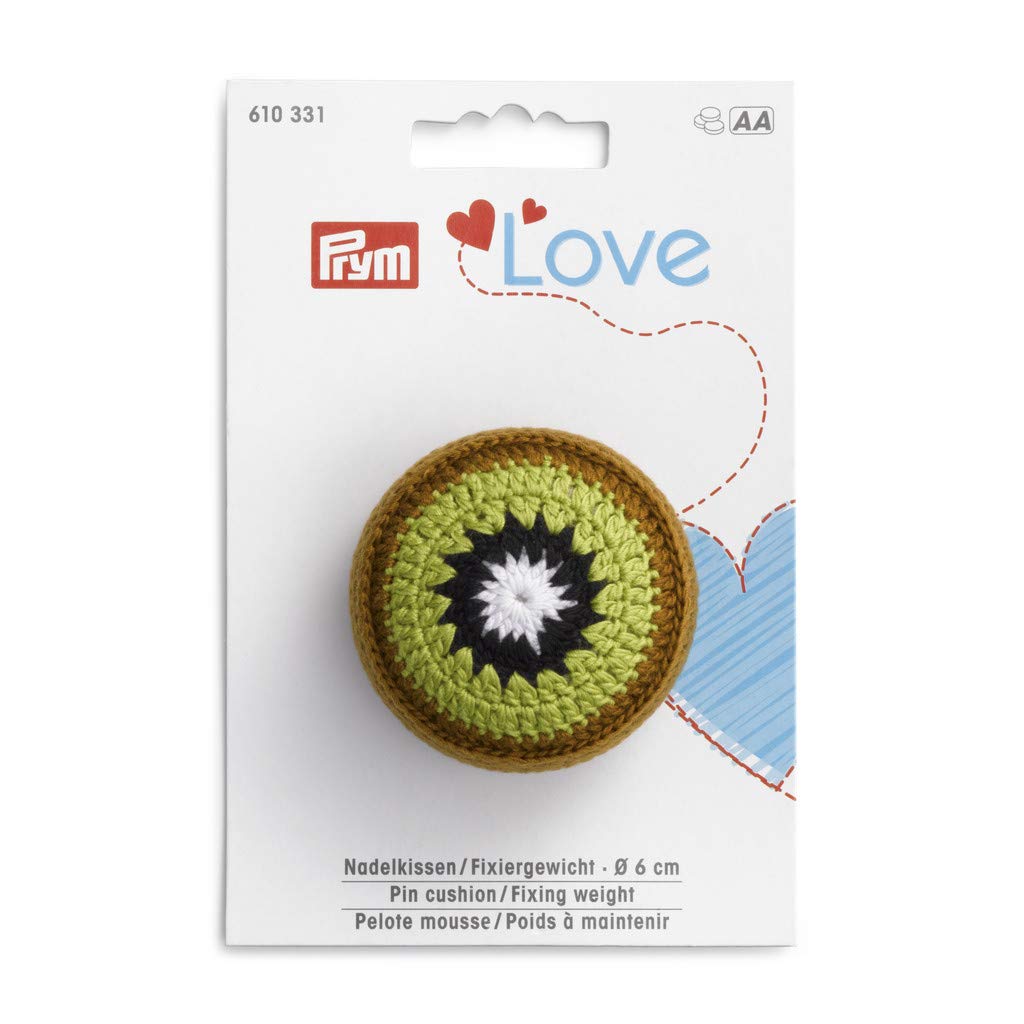 Prym PRYM_610331-1 Love Pin Cushion/Fixing Weight Kiwi, Green, One Size