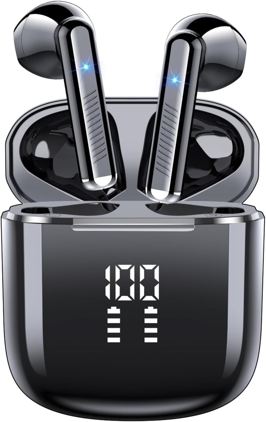 Photo 1 of OYIB Wireless Earbuds, Bluetooth 5.3 Earphones with 4-Mics Clear Call, ENC Noise Cancelling Mic, Bluetooth Ear Buds Touch Control Stereo Sound, LED Display, Waterproof Running Headphones for Workout