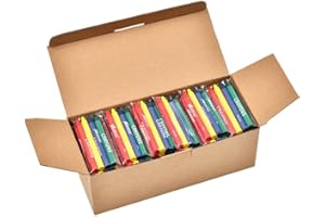 Madisi Crayons Bulk Pack, Regular Size, 4 Colors, 60 Packs, 240 Count
