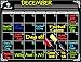 Dry Erase Magnetic Monthly Board Calendar 16'' x 12'' Magnet For Refrigerator Fridge - 2 Liquid Chalkboard Markers