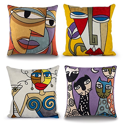 Top finel 100% cotton decorative embroidered throw pillows cushio…