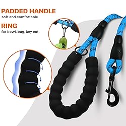 Taglory Rope Dog Leash 6 FT with Comfortable Padded