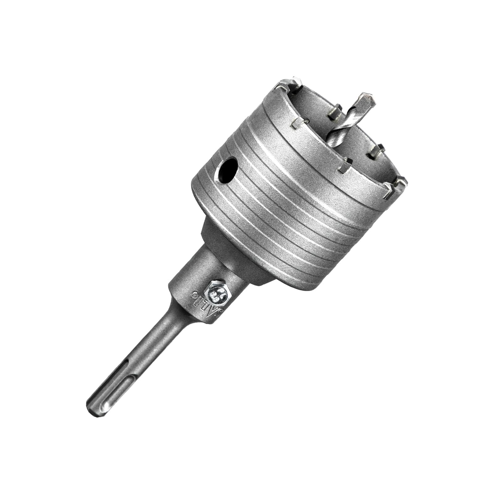 SALI Carbide Hole Saw Drill Bit 70mm with 110mm SDS Plus Adapter, Tungsten Carbide Teeth Cement Hole Saw for Concrete Cement Brick Wall Stone