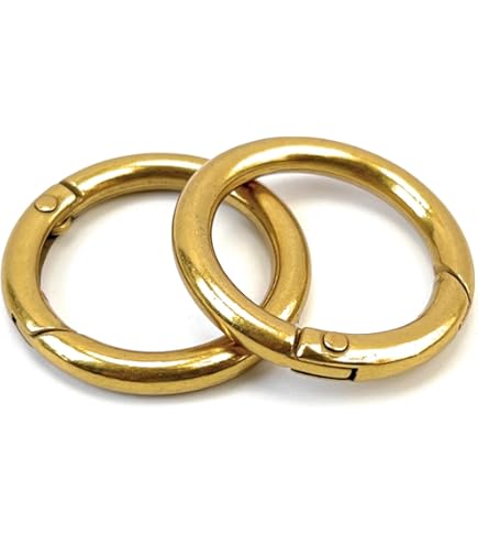 Amazon.com: CRAFTMEMORE O-Ring Findings Metal Non-Welded O Rings