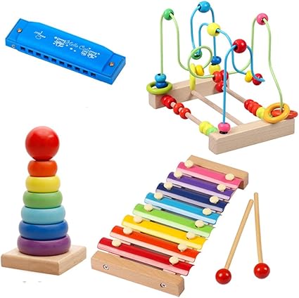 Jouets Fei Bebe Instruments De Musique Pour 1 2 Ans Debut Education Taille D Amazon Fr Jardin