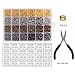 OPount 3142 Pieces Jewelry Making Kit with Open Jump Rings, Lobster Clasps, Open Ring, Bent Chain Plier