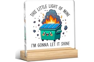 Hiagkmet Dumpster Fire Desk Decor, Dumpster Fire Desk Accessories, Funny Office Decor, Coworker Gifts, Inspirational Gifts fo