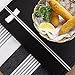 MyLifeUNIT Extra Long 14 Inch Japanese Hot Pot Chopsticks, Stainless Steel Cooking Frying Noodle Chopsticks (3 Pairs Set)