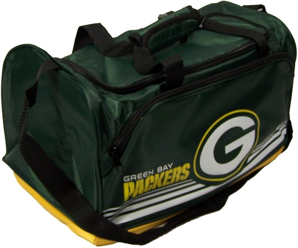 Green Bay Packers Small Striped Core Duffle Bag Clothing