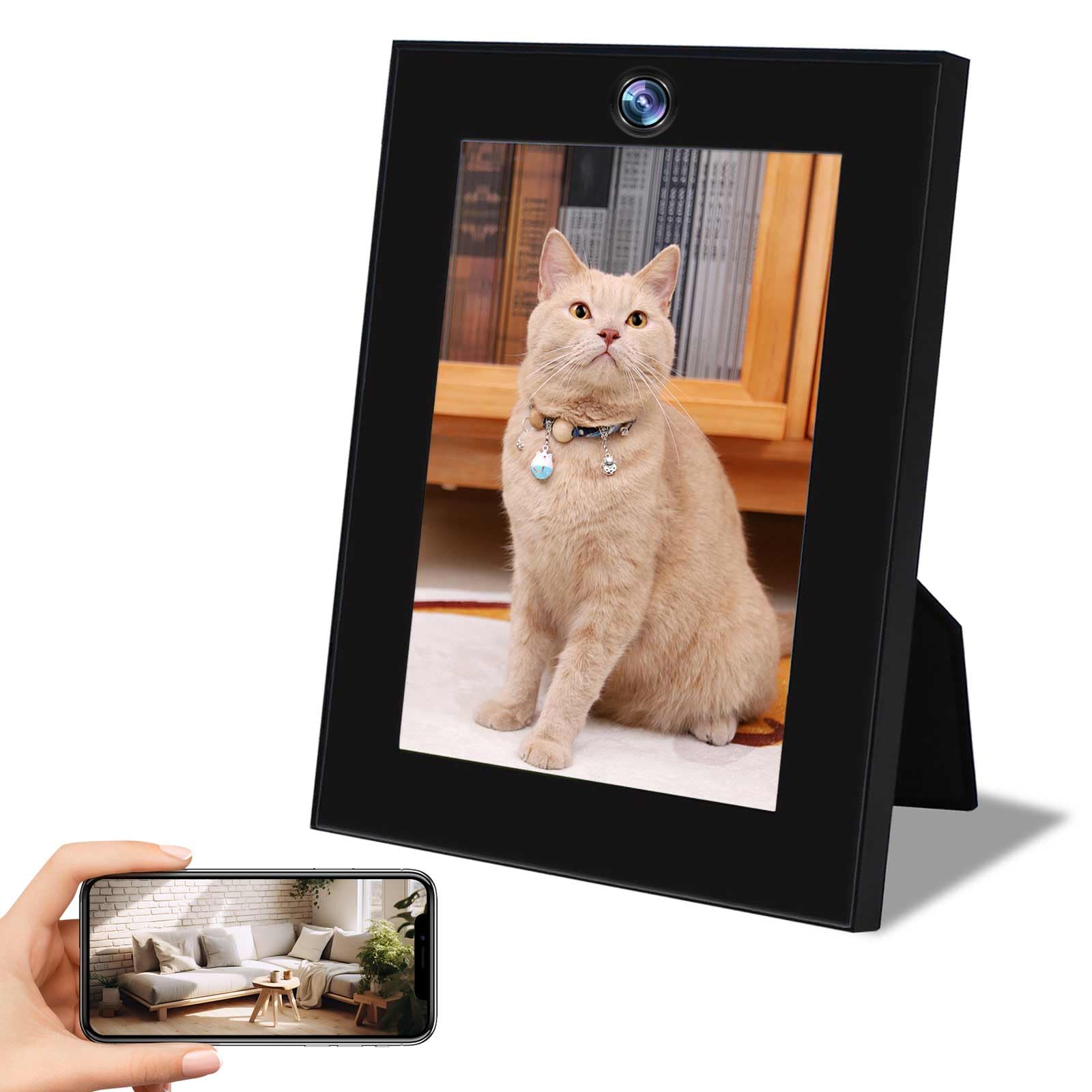 Photo 1 of JLRKENG WiFi Picture Frame Camera, 1080P HD Security Cameras Wireless Mini Nanny Cam with Remote View, Motion Detection Video Recorder for Pet Monitor, Home, No Audio