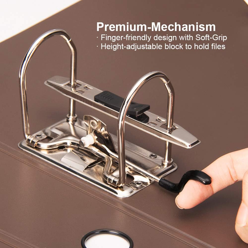 Material de oficina Eono by con lomo de 70 mm negro Archivador de