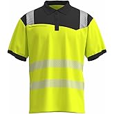 caparazon ANSI 107 High-Visibility Safety Polo Shirts Reflective Work Polo