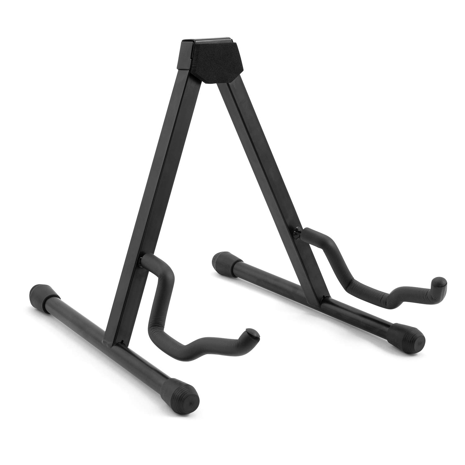 TIGER GST7-BK Universal Folding A-Frame Guitar Stand for Electric, Acoustic, Classic and Bass - Black