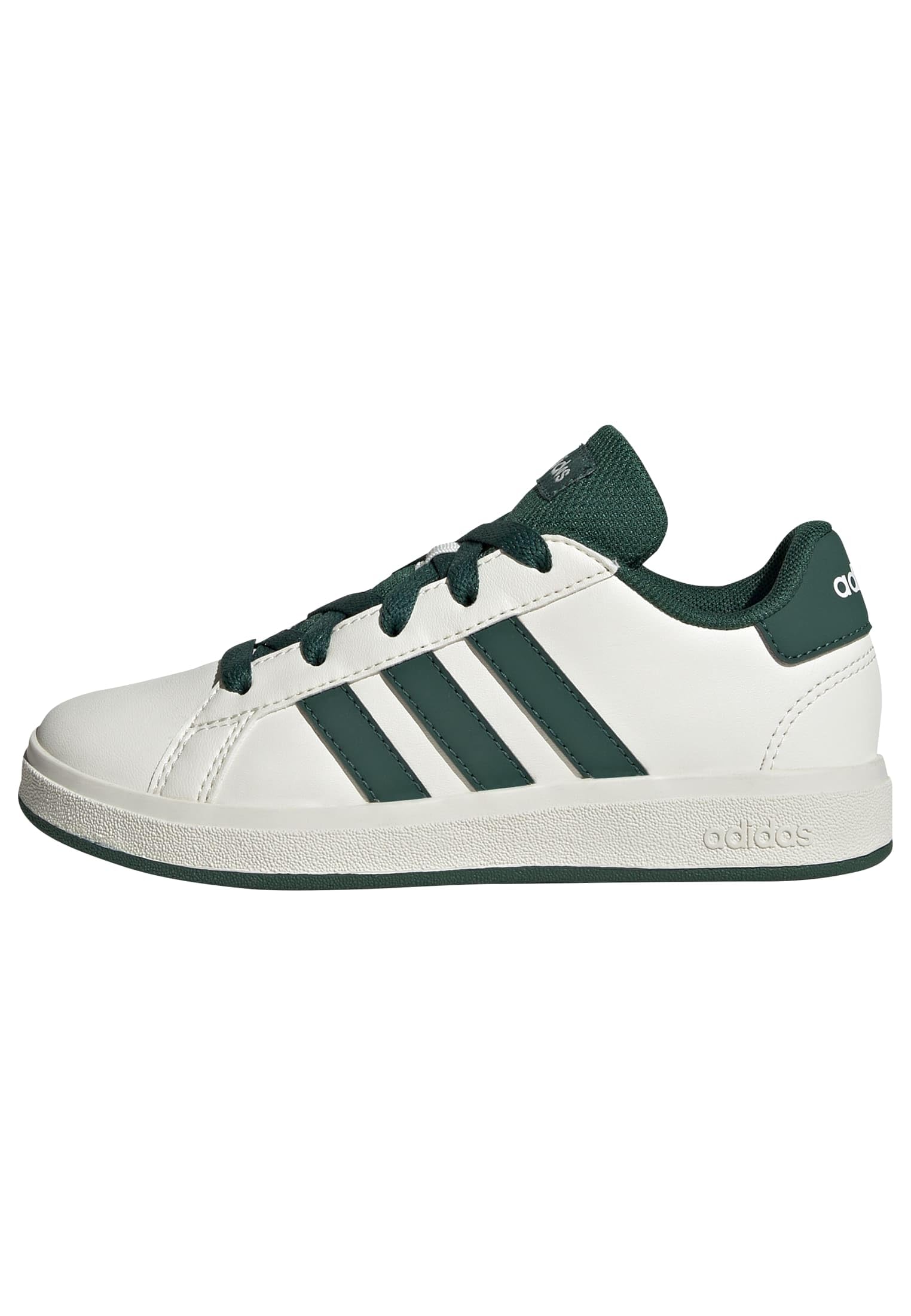 Adidas Unisex-Kids Grand Court 2.0, Off White/Collegiate Green/Black, 10.5 Image