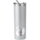 Onebttl Swan Gifts for Women, 20oz Stainless Steel Tumbler for Christmas, Birthday