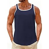 UNCLECAT Mens Sleeveless Tank Tops Workout Muscle Gym Knitted Shirt Athletic Bodybuilding Slim Fit Ribbed T Shirts