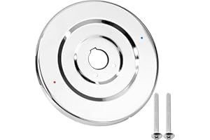 ERETOW Shower Faucet Cover Plate Replacement for Moen 16090, Shower Escutcheon Plate Compatible with Most Chateau Single-handle Tub and Shower Faucets, Shower Trim Kit Parts