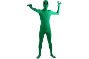 Gaoin Men's and Women's Spandex Full Body Alien Costumes Bodysuits