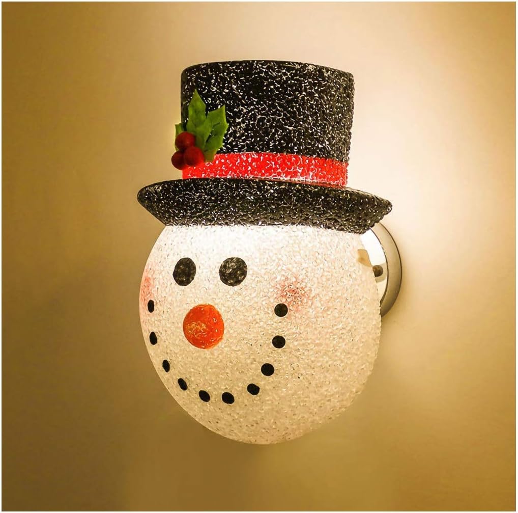 Y56 Christmas Snowman Lampshade, Christmas Porch Light Covers Christmas Outdoor Decoration