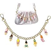 FengFaer Swimmer Charm Handbag Chain,Handbag Charms for Women, Keychains for Keys Handbag Decoration Teacher's Day Gifts